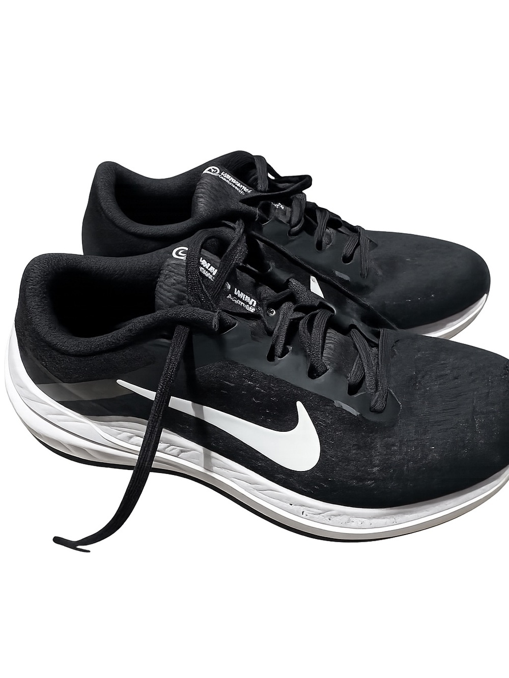 Nike Black and White Men's Athletic Running Shoes